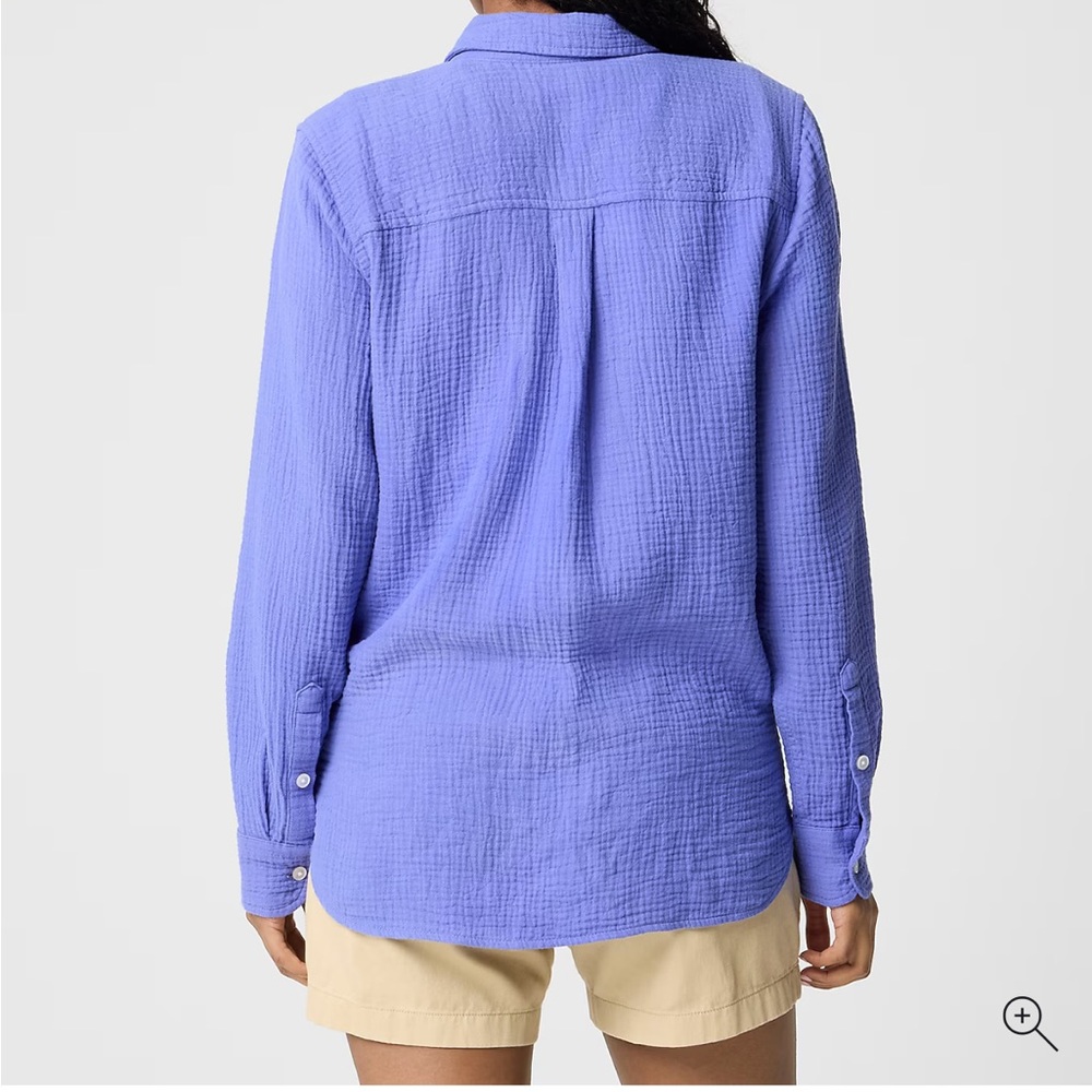 J CREW | Double-gauze button-up shirt - Picture 3 of 8